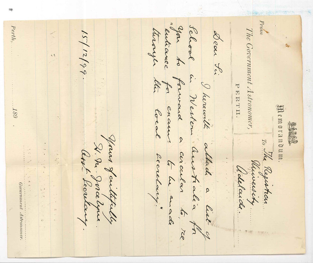 W Ernest Cooke MA - Perth - Music Examinations in Perth - list of Schools