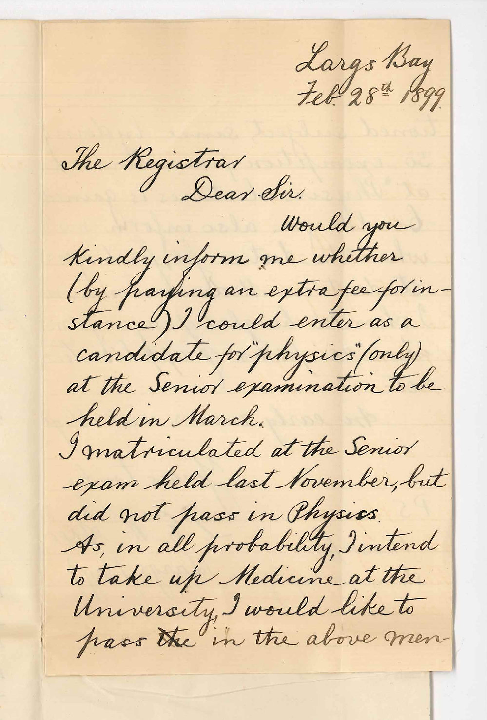 F E McAree - Largs Bay - Senior Public Examination