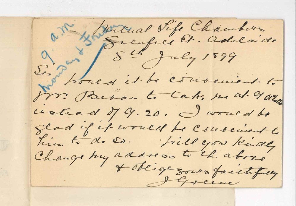 Miss Jane Greene - Adelaide - Lessons at the Conservatorium