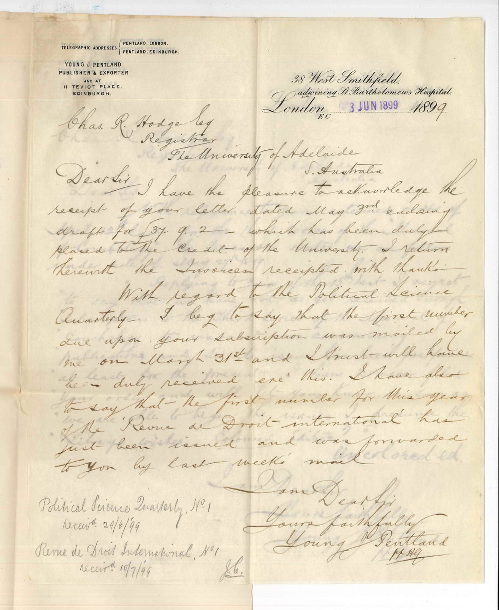 Young J Pentland - London - Supply of Periodicals