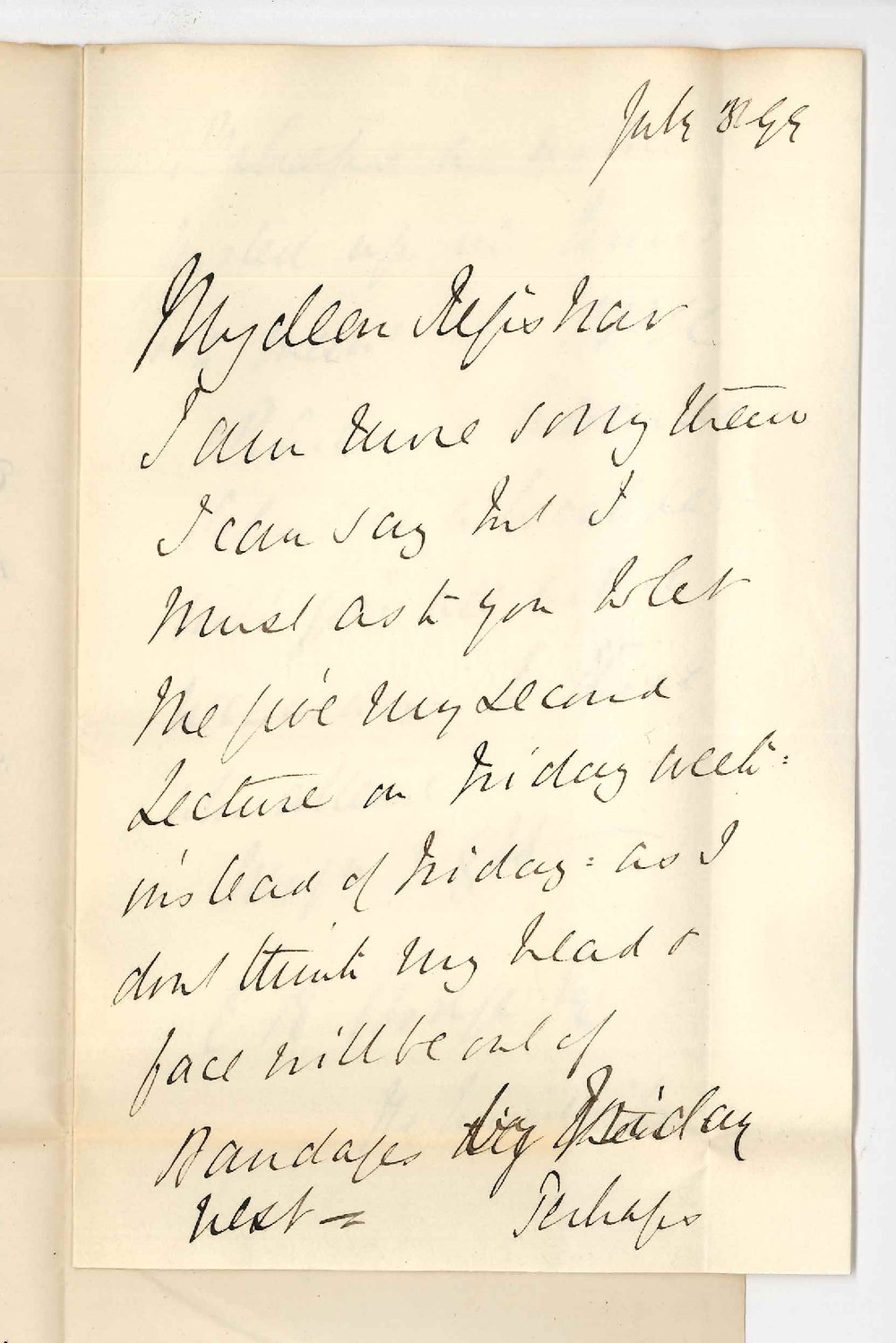 E G Blackmore - Concerning Extension Lectures