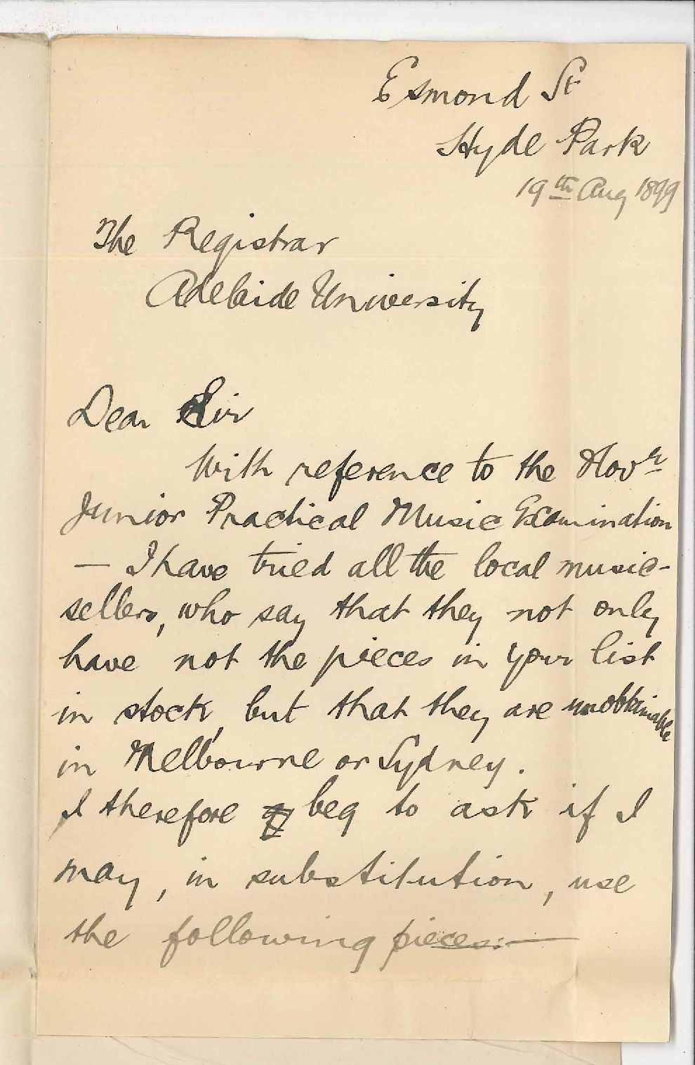 Arthur D Corpe - Hyde Park - Concerning Music Examinations