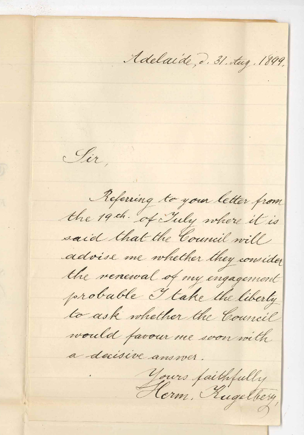 H Kugelberg - The Conservatorium - Position at The Conservatorium