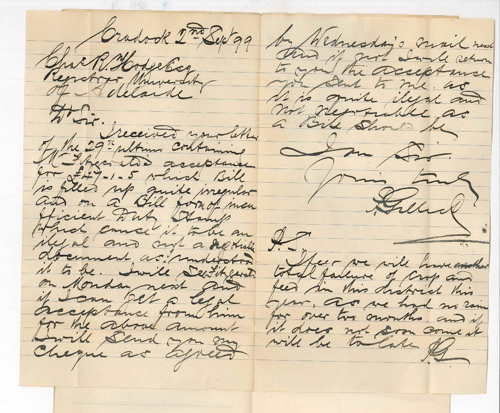 Patrick Gillick - Cradock - Concerning Fitzgeralds acceptance