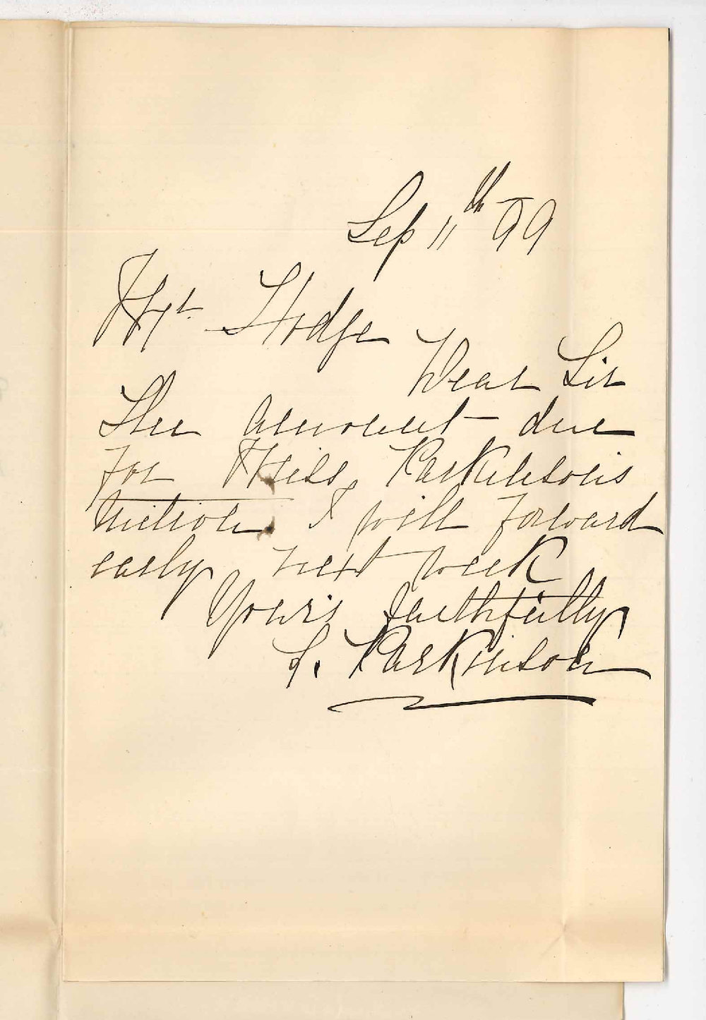 Mrs Parkinson - Miss Parkinsons tuition fees