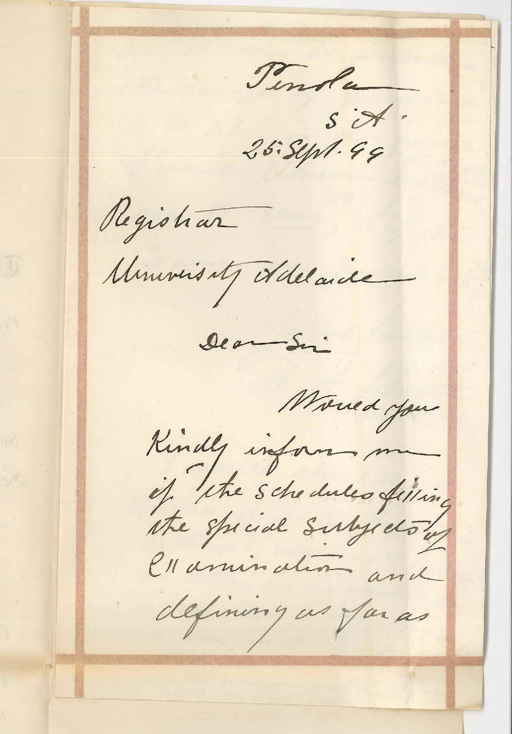 A A Johnston MRCP - Penola - Concerning Junior and Senior Public Examinations
