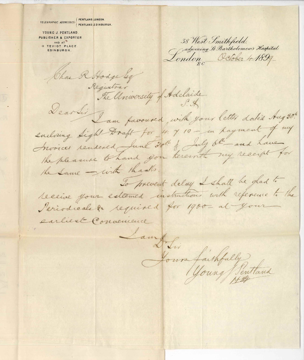 Young J Pentland - London - Supply of Periodicals for 1900