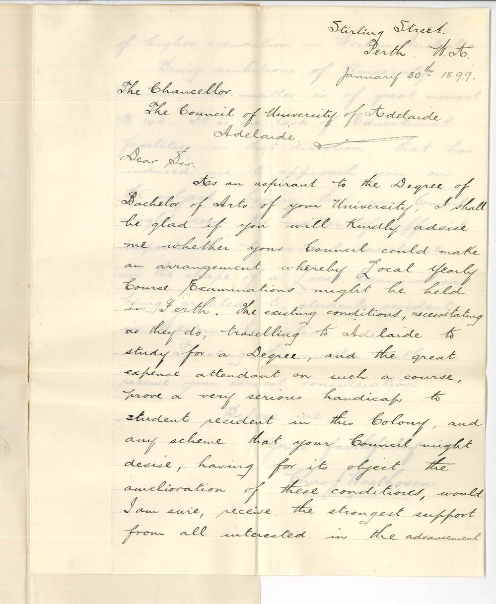 Charles J Westhoven - Perth - BA Course in Western Australia