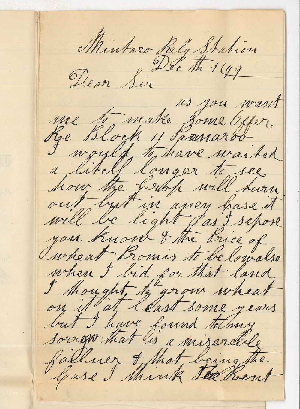 B Cockshell - Mintaro - Concerning Block 11 Parnaroo