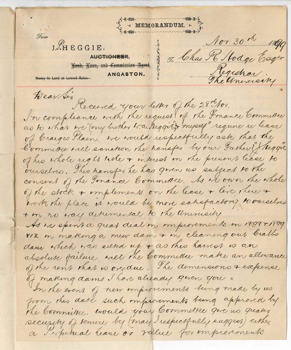 J P Heggie - Angaston - Improvements on land at Angaston