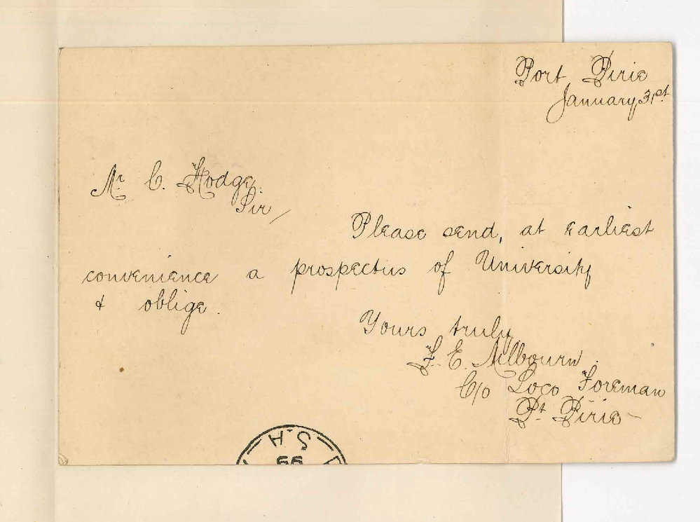 T E Nilbourn - Port Pirie - Request for Calendar