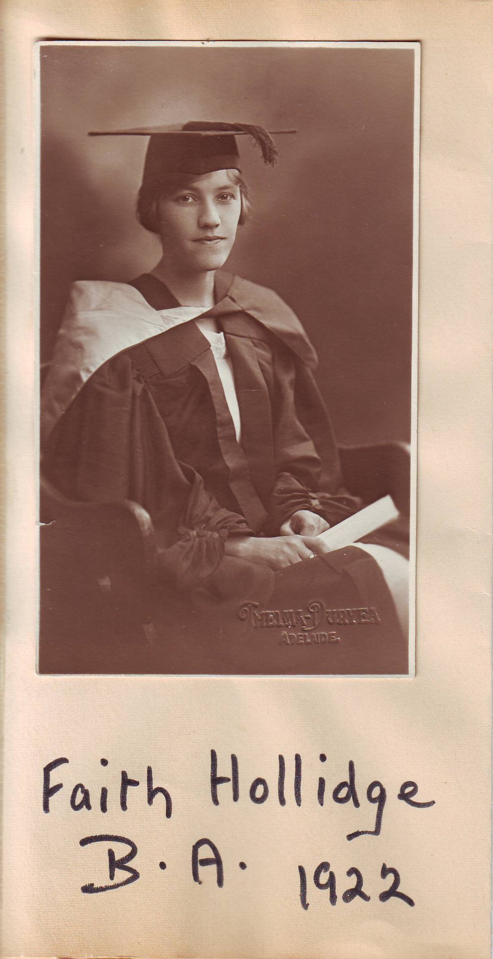 HOLLIDGE, Faith BA