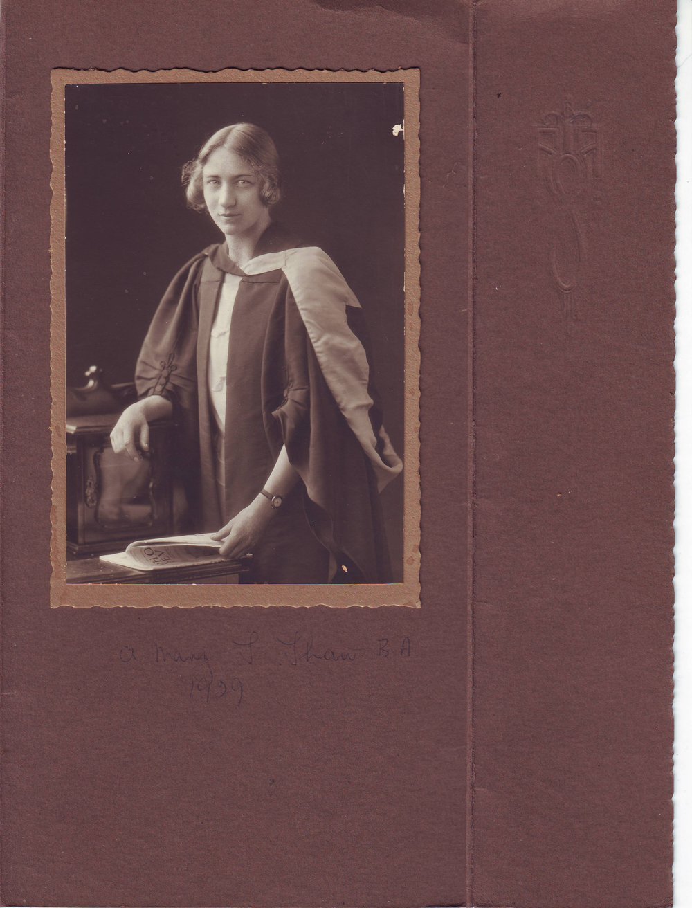 SHAW, A Mary S BA
