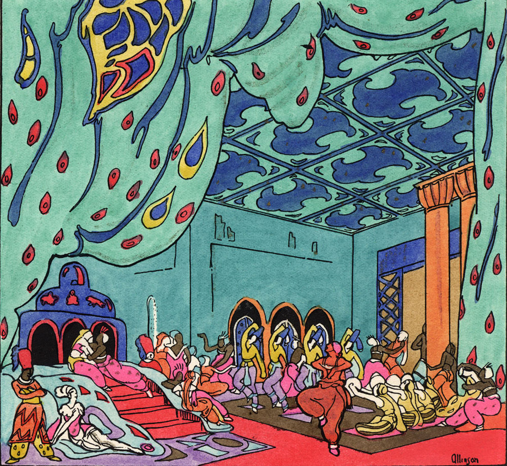 Ballets Russes - Scheherazade - Illustrations, 1919