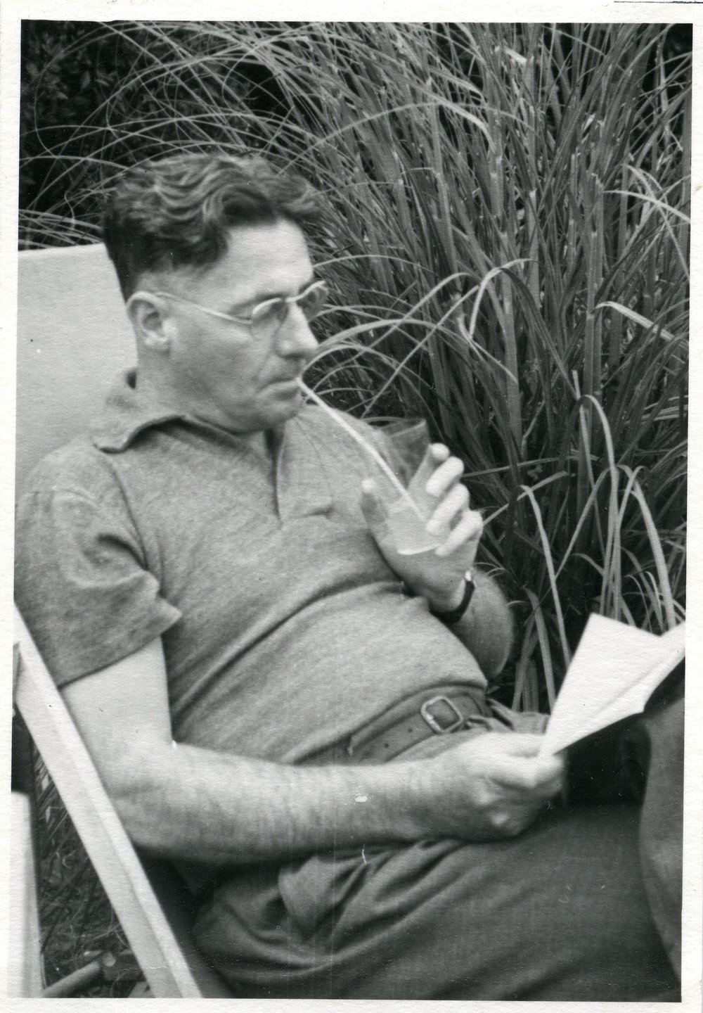 Howard Florey relaxing, c1930s