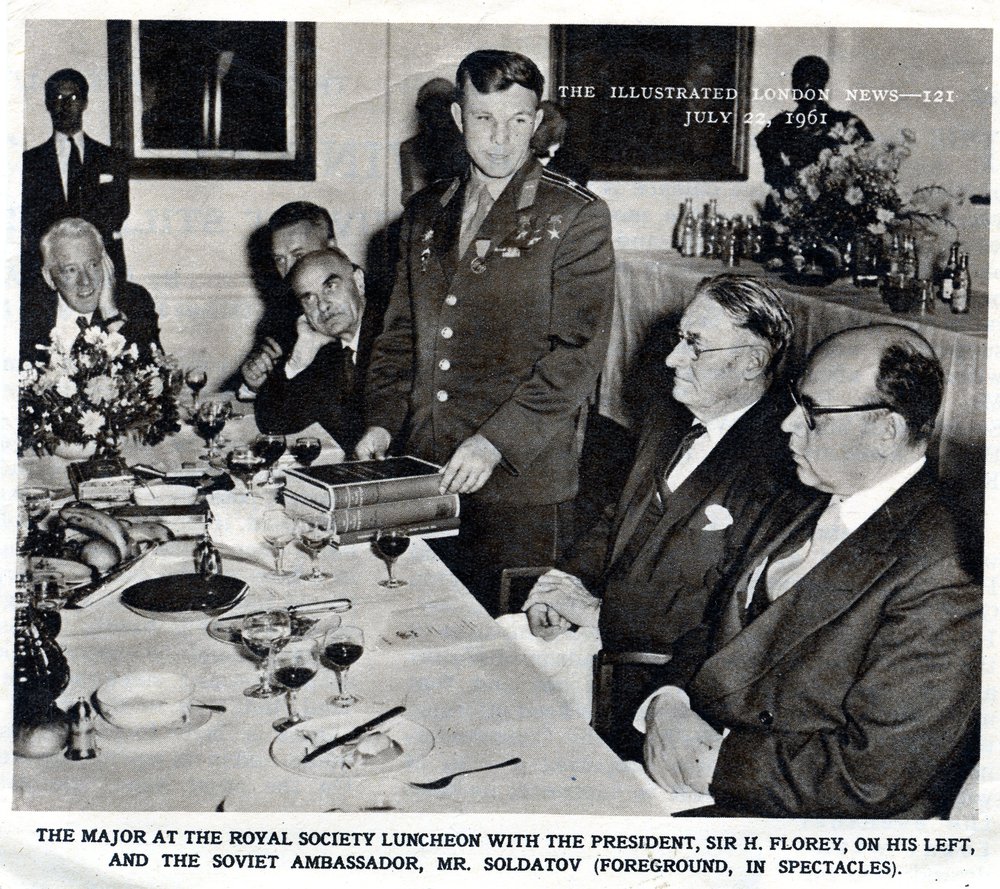 Howard Florey - Royal Society Luncheon Presentation - Major Yere Gagarin Cosmonaut