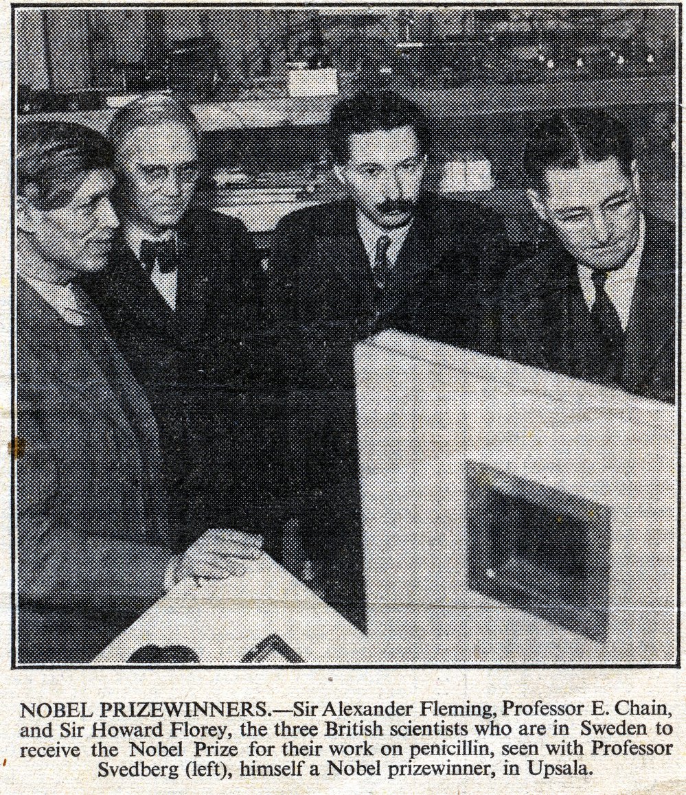Howard Florey, Sir Alexander Fleming and Professor E. Chain
