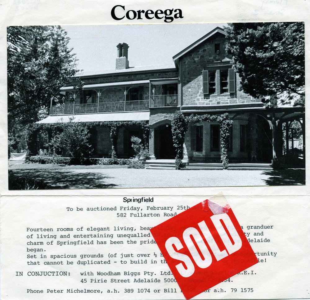 Coreega, Springfield, Home of Howard Florey's Parents
