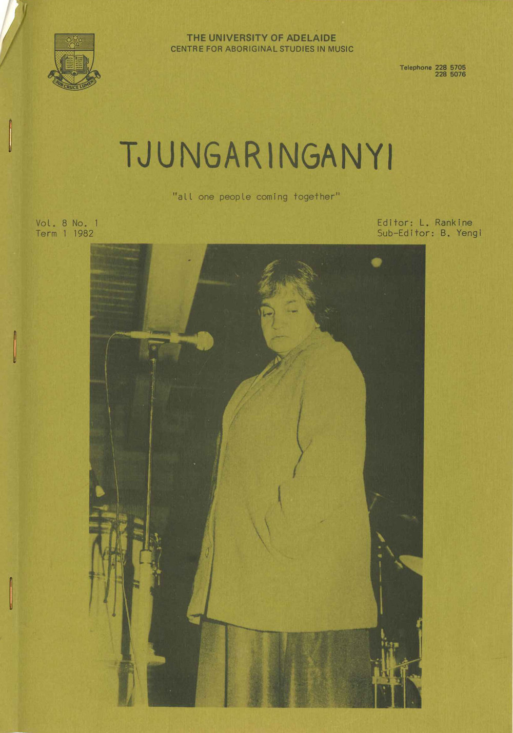 Tjungaringanyi - Vol 8 No 1 - Term 1 - 1982