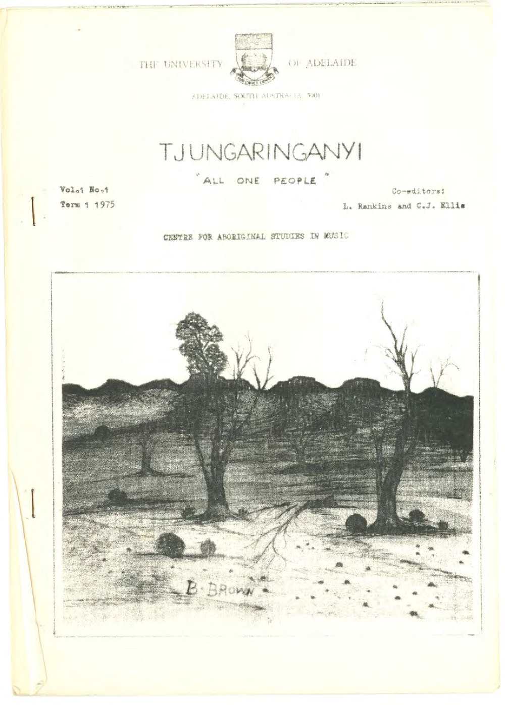 Tjungaringanyi - Vol 1 No 1 - Term 1 - 1975