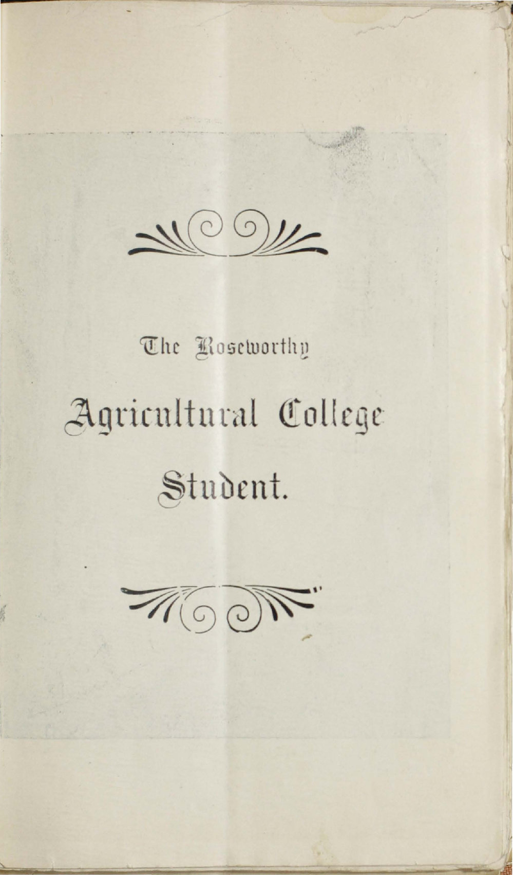 Roseworthy Student Vol 1 No 12 February 1902