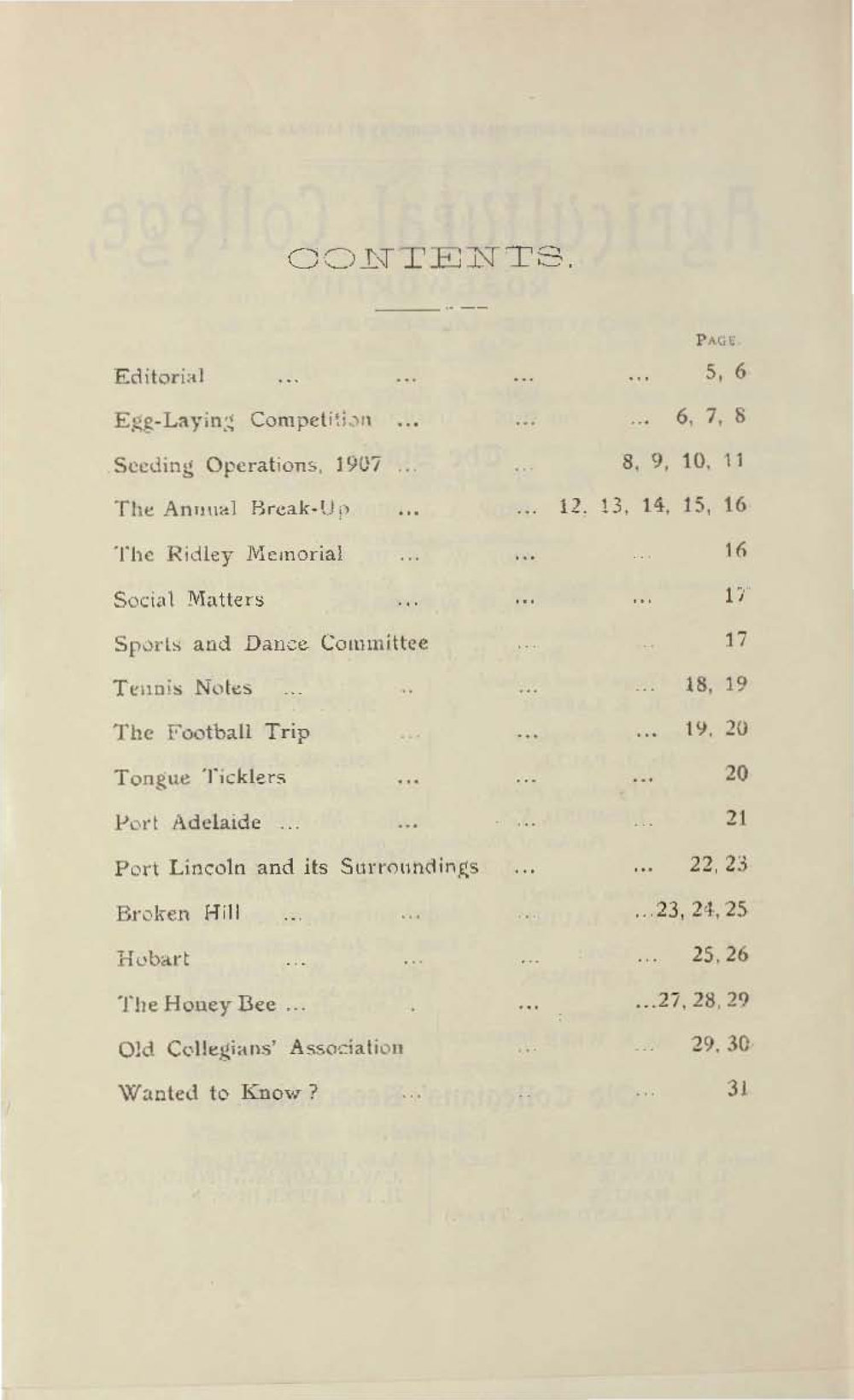 Roseworthy Student Vol 8 No 3 October 1909