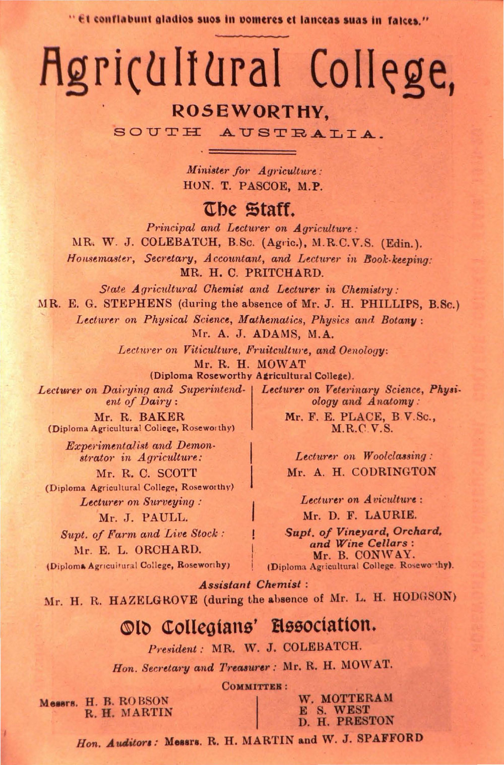 Roseworthy Student Vol 20 No 1 July 1920