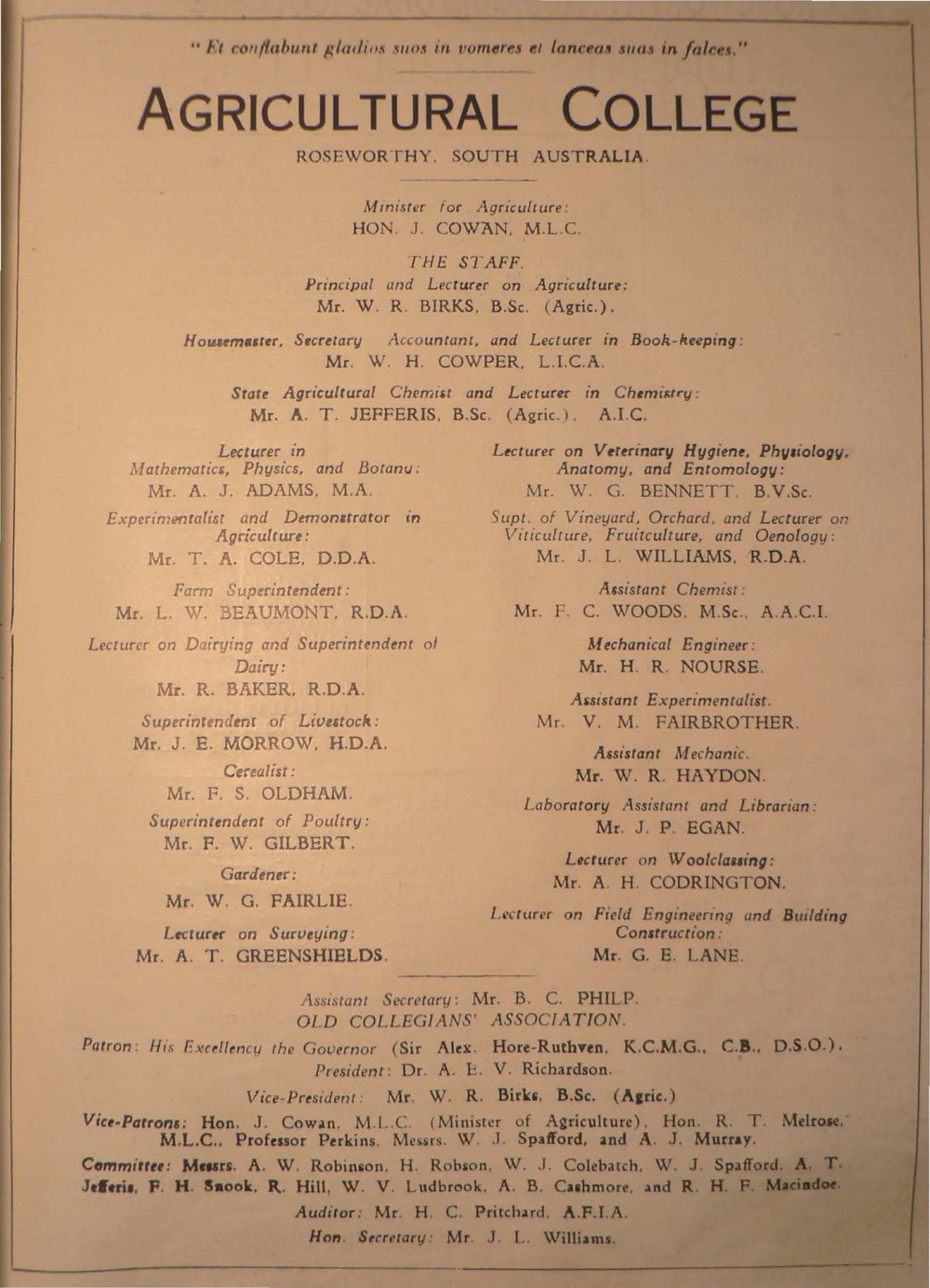 Roseworthy Student Vol 24 No 2 July 1929