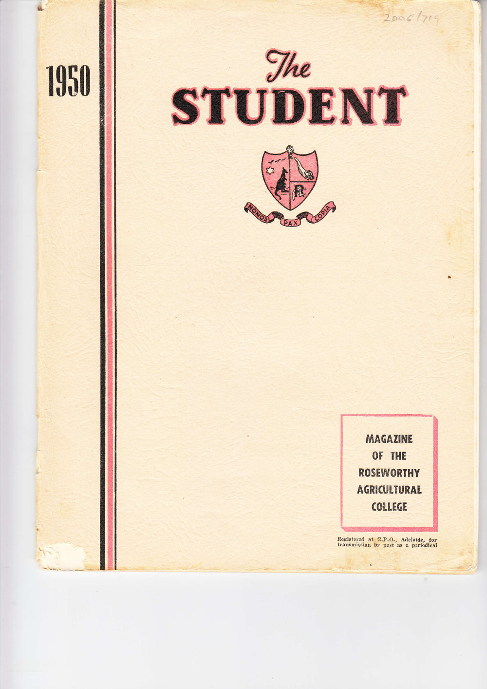 Roseworthy Student Vol 46 No1 1950