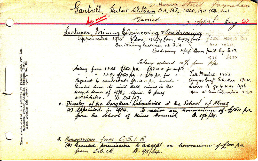 GARTRELL, Herbert William