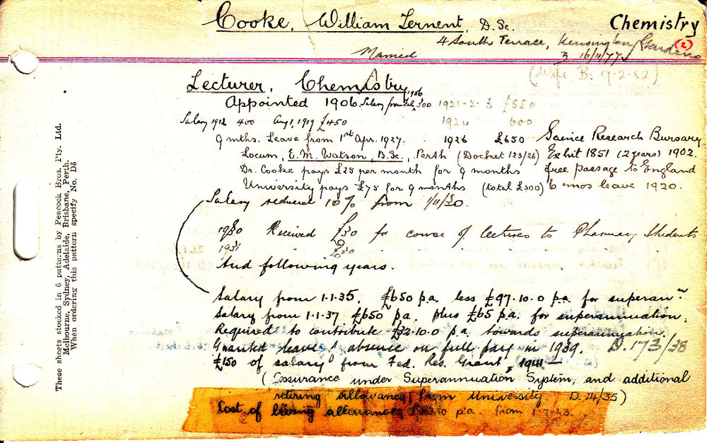 COOKE, William Ternent