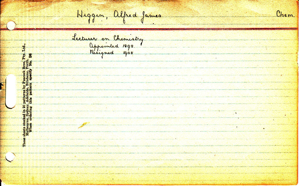 HIGGIN, Alfred James