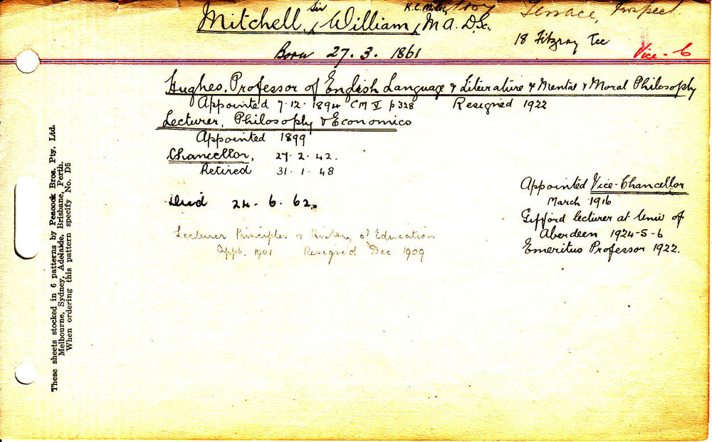 MITCHELL, William