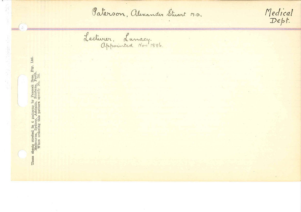 PATERSON, Alexander Stuart