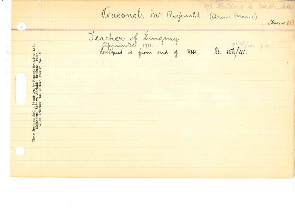 QUESNEL, Reginald (Annie-Marie)