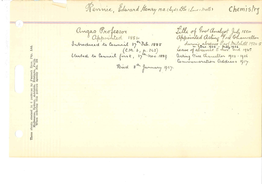 RENNIE, Edward Henry