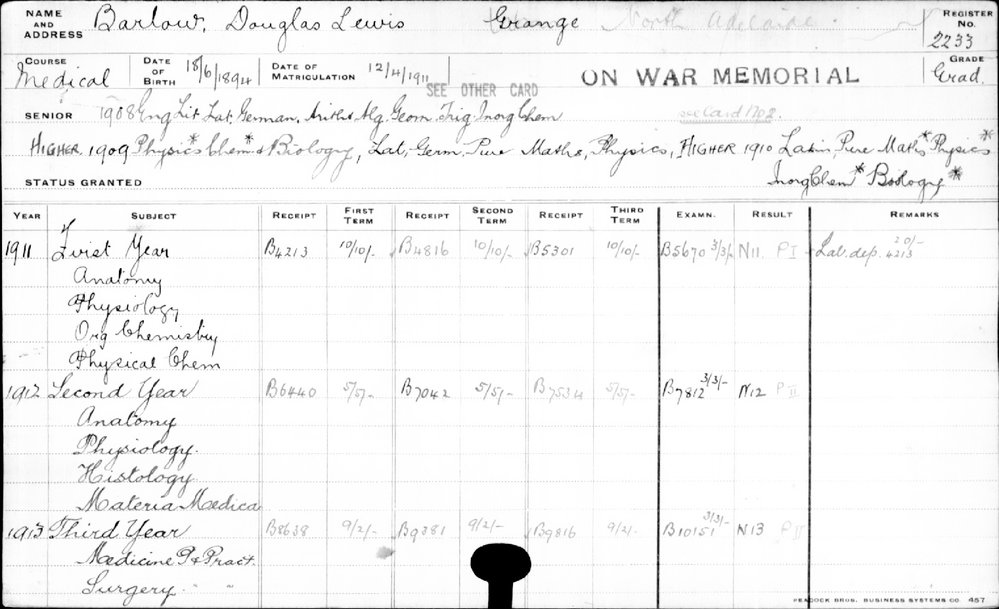 BARLOW, Douglas Lewis