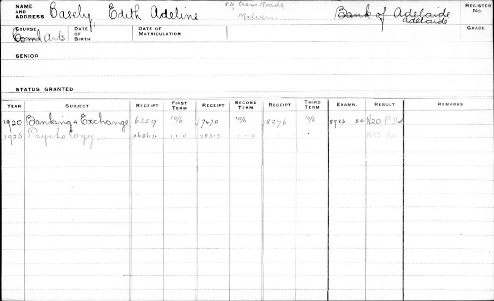 CASELY, Edith Adeline