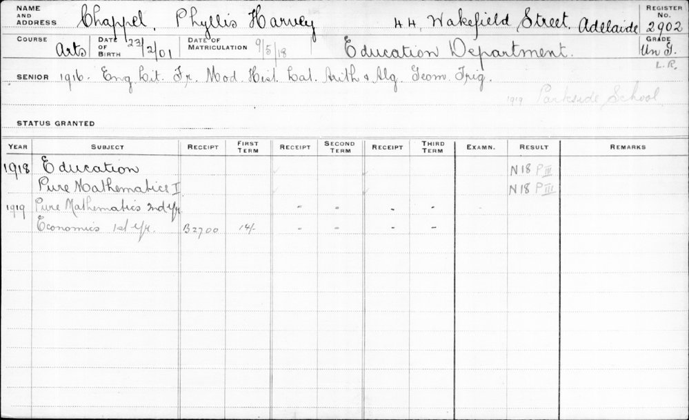 CHAPPEL, Phyllis Harvey