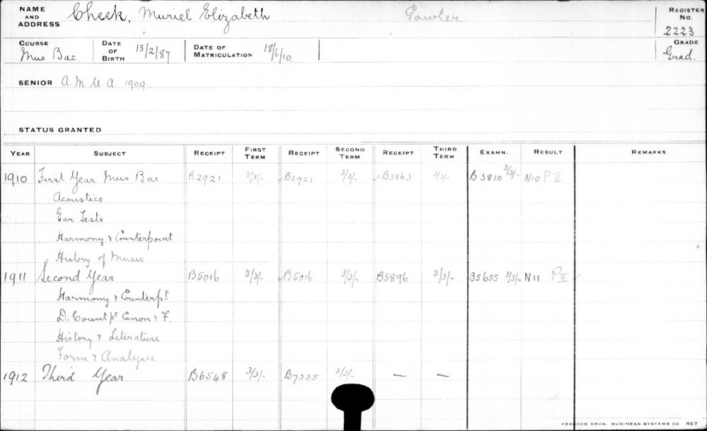 CHEEK, Muriel Elizabeth