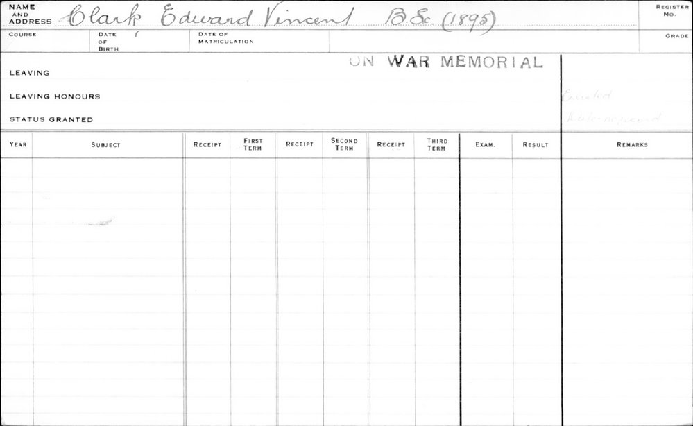 CLARK, Edward Vincent