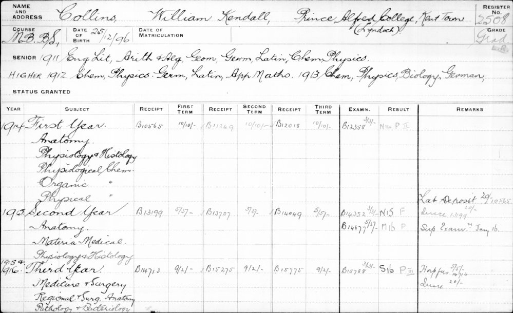 COLLINS, William Kendall