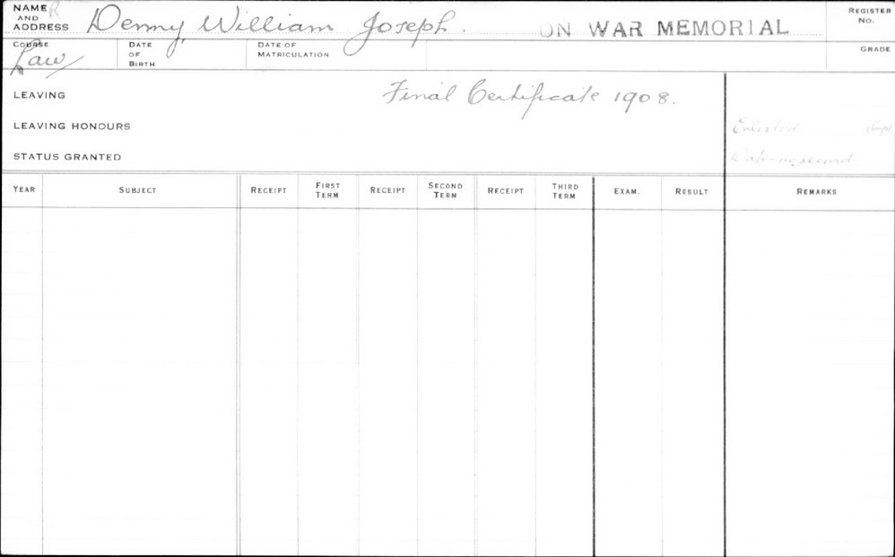 DENNY, William Joseph