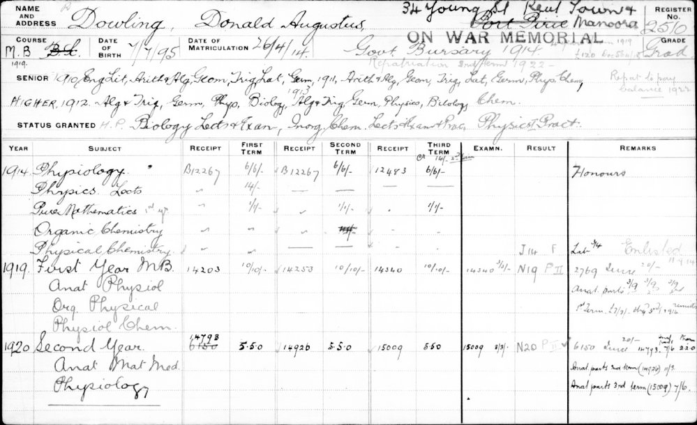 DOWLING, Donald Augustus