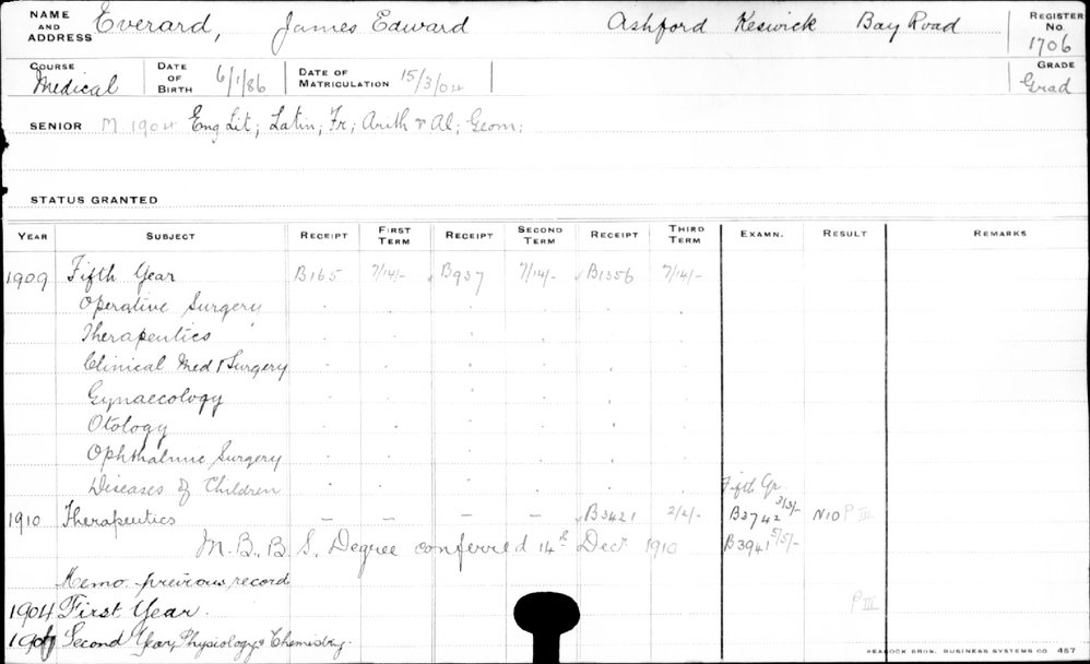 EVERARD, James Edward