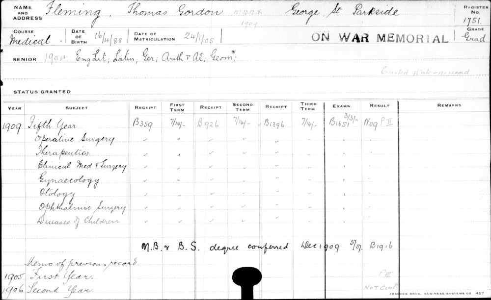 FLEMING, Thomas Gordon