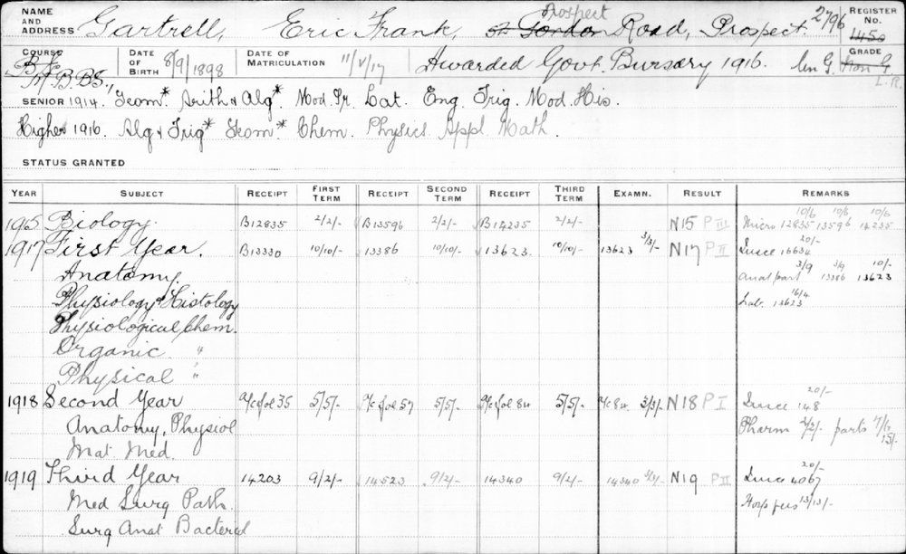 GARTRELL, Eric Frank