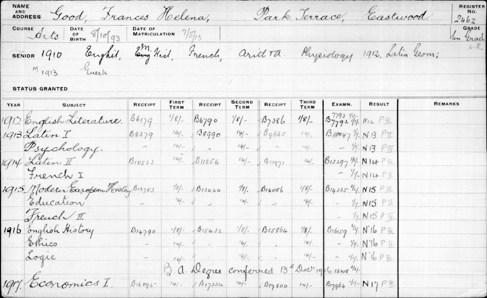 GOOD, Frances Helena