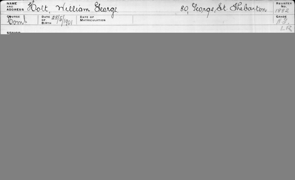 HOLT, William George