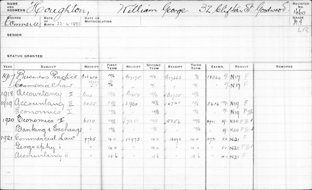 HOUGHTON, William George